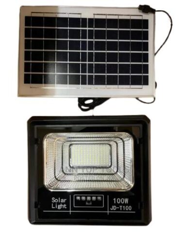 Đèn pha năng lượng mặt trời JD T100 New Mono-2 pin