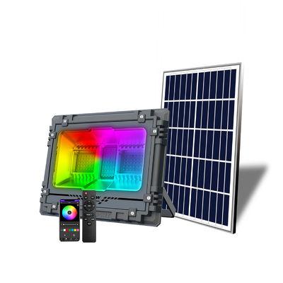 Đèn rọi năng lượng mặt trời 100W LED 5050 Nhiều Màu RGB Roi Tường Và Cây