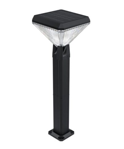 Đèn trụ sân vườn năng lượng mặt trời H580B 5W màu đen