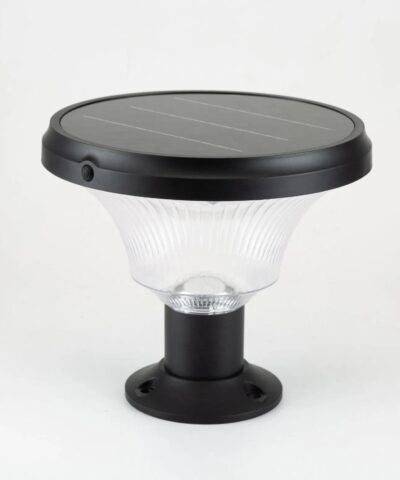 Đèn trụ sân vườn năng lượng mặt trời H580B 5W màu đen