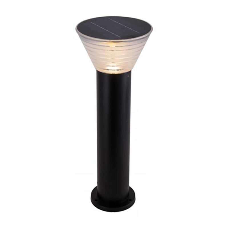 Đèn trụ sân vườn năng lượng mặt trời H580B 5W màu đen
