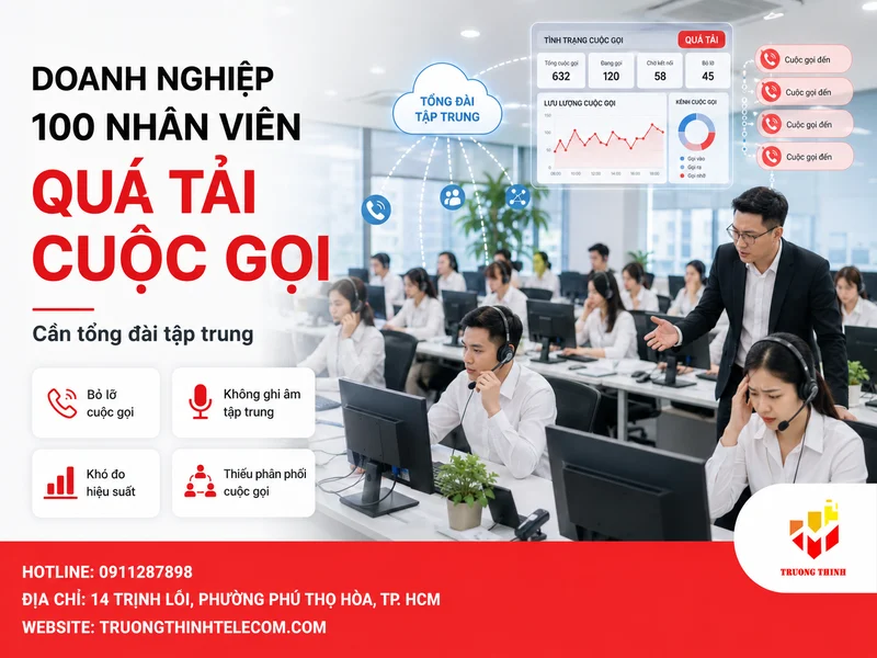 Khi doanh nghiệp 100 nhân viên bắt đầu “quá tải cuộc gọi”