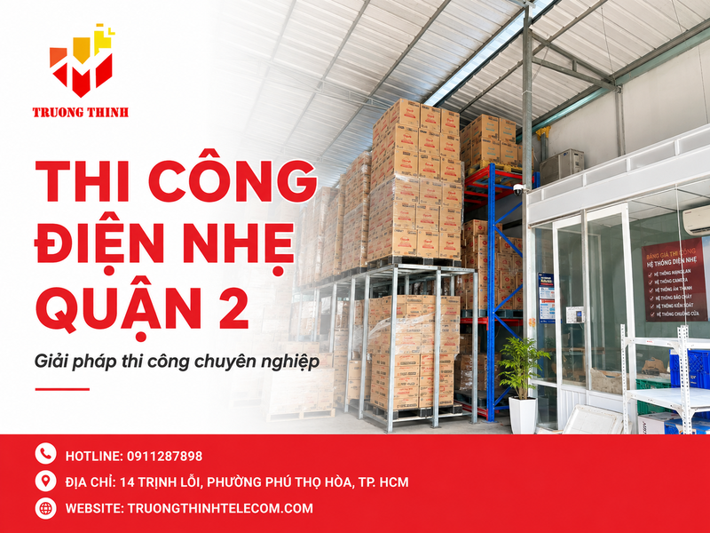 Thi công điện nhẹ quận 2 chuyên nghiệp Thợ Lành Nghề tại TP.HCM